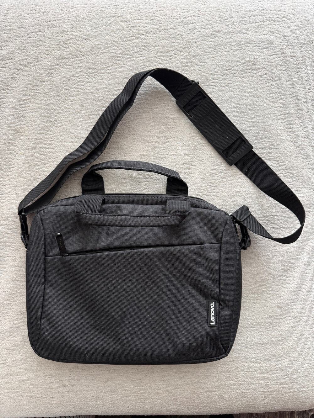 Lenovo 12in Laptop Bag T210 Grey Black Messenger Shoulder Bag Water-Repellent